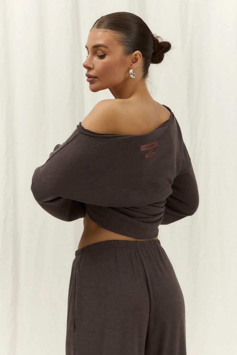 Брюки Палаццо Ramona ELASTIC, цвет: коричневый, 02297 со скидкой купить онлайн