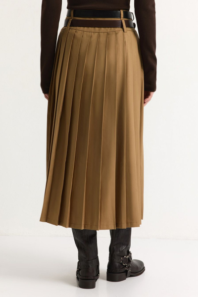 Юбка с двойным ремнем TOPTOP, цвет: бежевый, TT.072.17852.110 купить онлайн