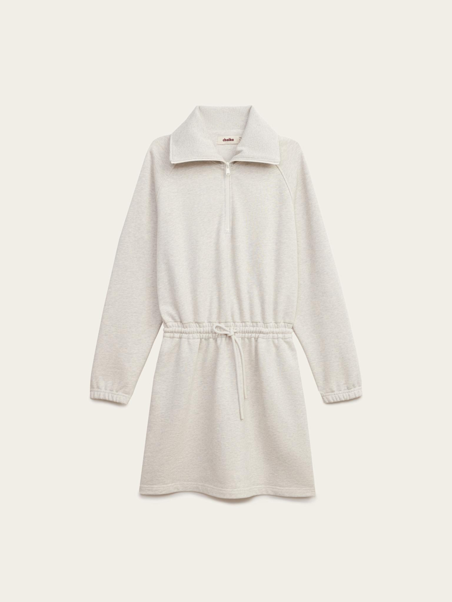 Платье из футера Chaika, цвет: серый-меланж, SS26DR06-115 купить онлайн