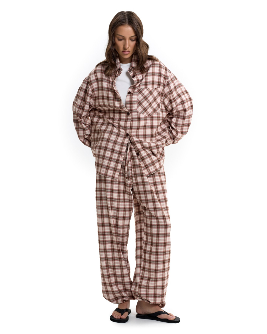 Брюки в клетку Suborbia, цвет: розовый, 006633 купить онлайн