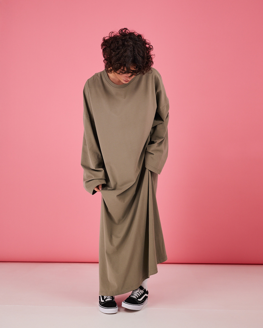 Платье-лонгслив TABOO, цвет: зеленый, DrLong-Lvr купить онлайн