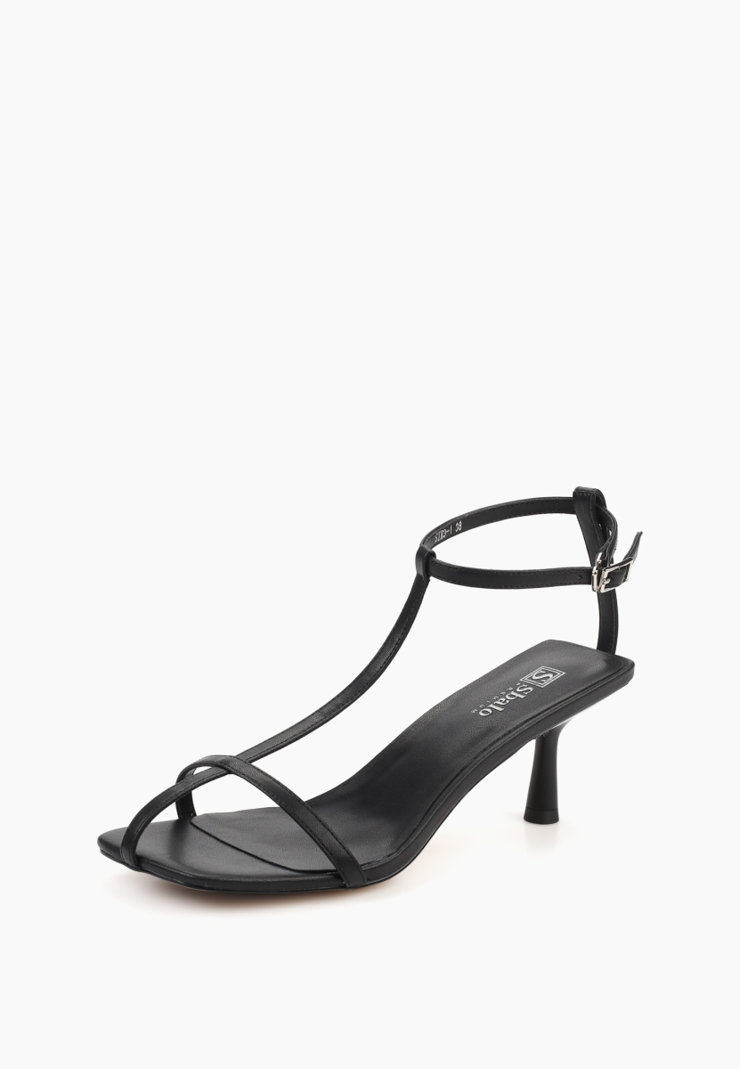 Босоножки натуральная кожа SBALO, цвет: Черный STR3-1 купить онлайн