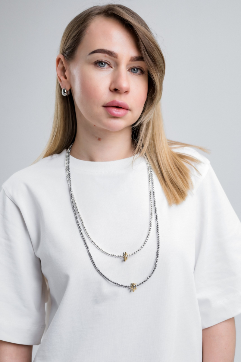 Серьги с фиксацией Tata Shop, цвет: серебро, М10 со скидкой купить онлайн