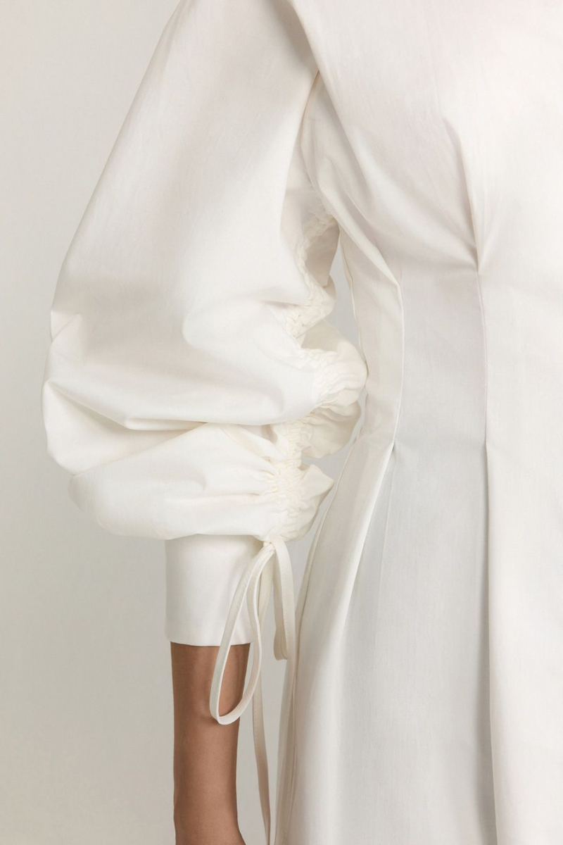 Платье из смесового хлопка TOPTOP, цвет: белый, TT.010.10818.100 купить онлайн