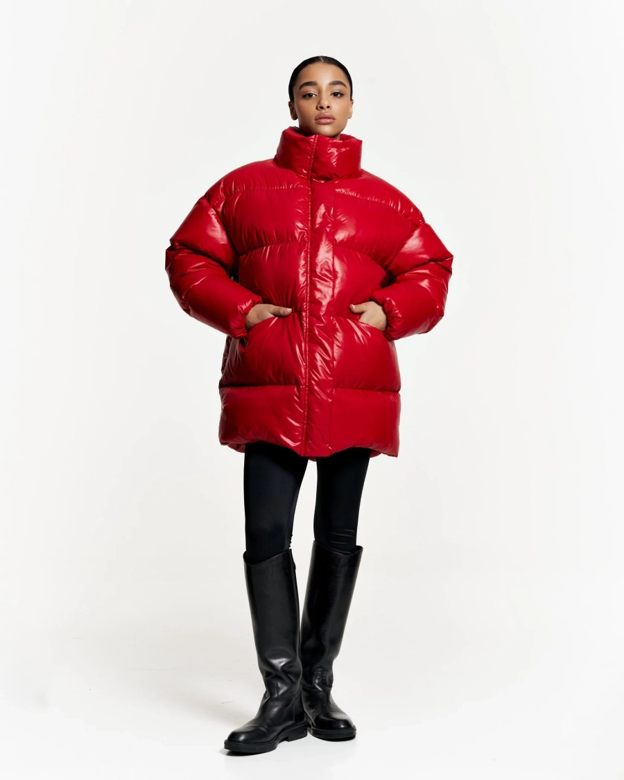 Пуховик PUFFER Y2 RED YONS, цвет: красный,  купить онлайн