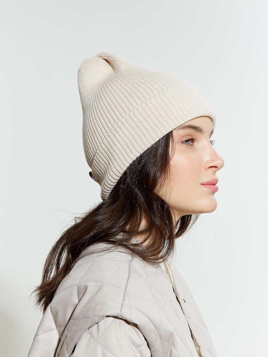 Шапка из хлопка в резинку