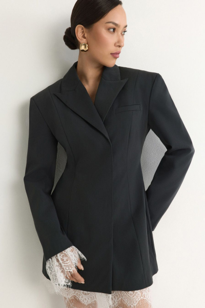 Жакет с кружевной отделкой TOPTOP, цвет: серый, TTS.060.18560.800 купить онлайн