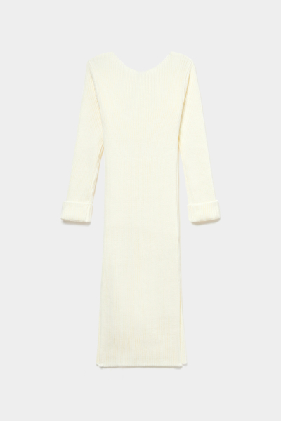 Платье миди вязаное