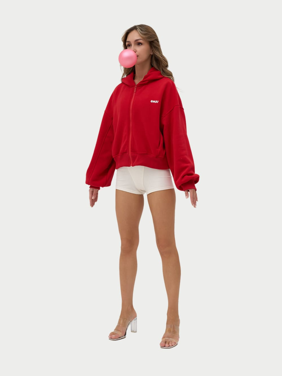Zip Худи утепленное ONSI, цвет: RED,  купить онлайн