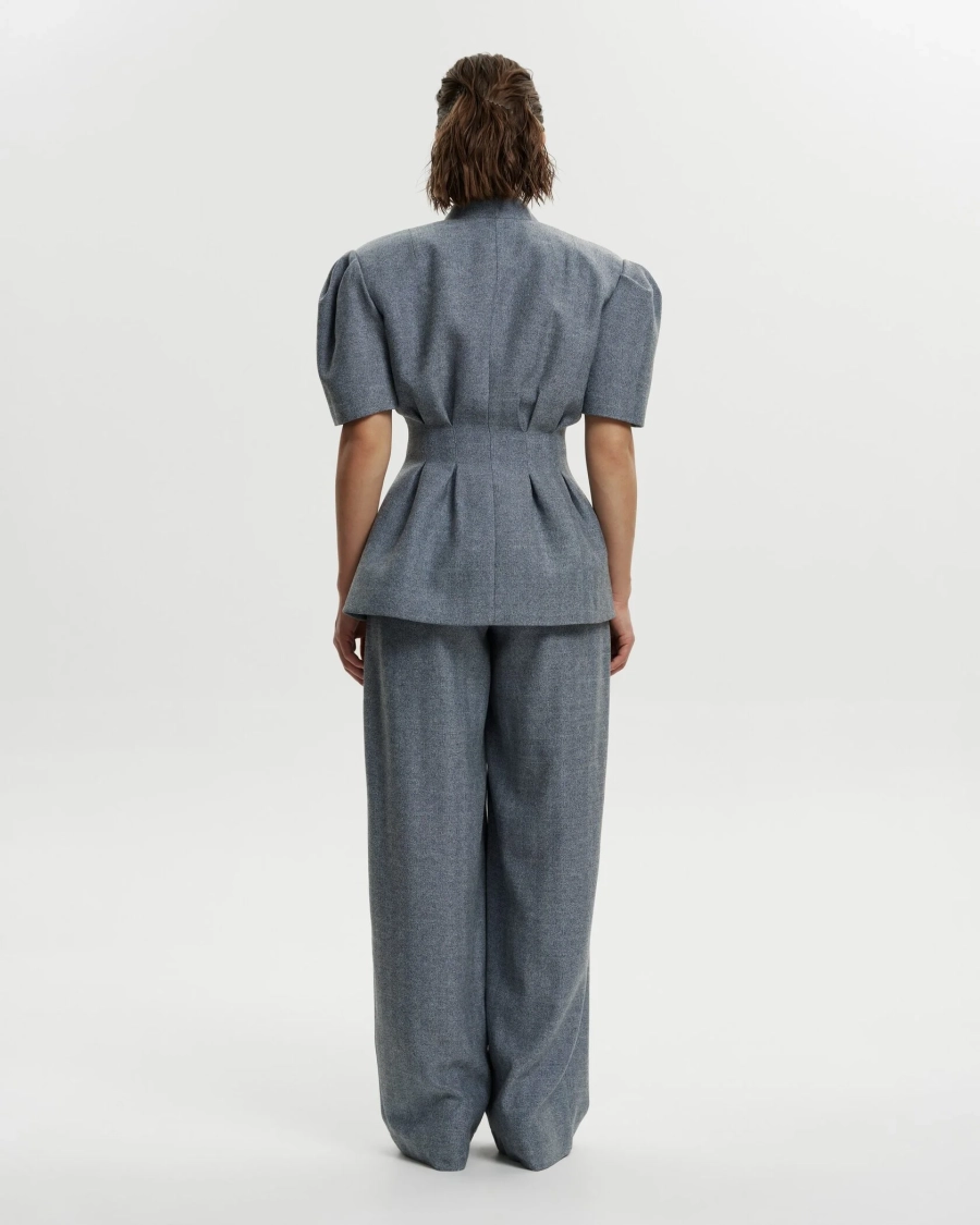 Жакет с коротким рукавом ELIZABETH BLUE JEAN YONS, цвет: голубой,  купить онлайн