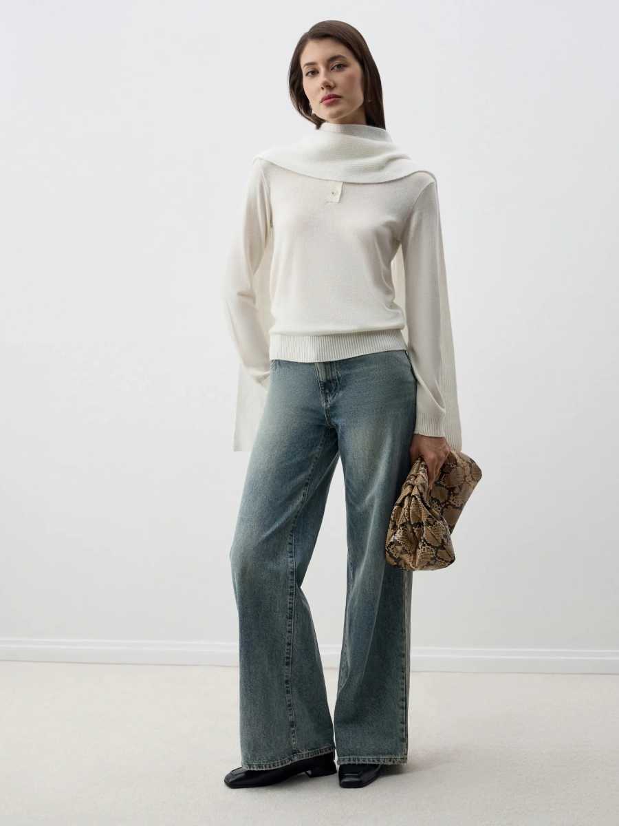 Джемпер-поло PERSIA ANNA PEKUN, цвет: белый, 40.2517.100 купить онлайн