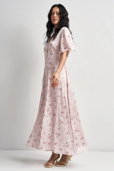 Платье в цветочек Erist store, цвет: розовый, НФ-00003579 купить онлайн