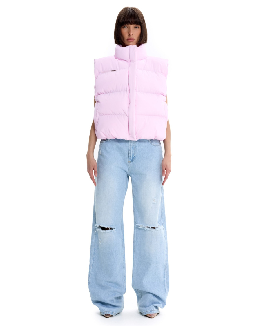 Жилет базовый мини Suborbia, цвет: розовый 006858 |трендовая новинка купить онлайн