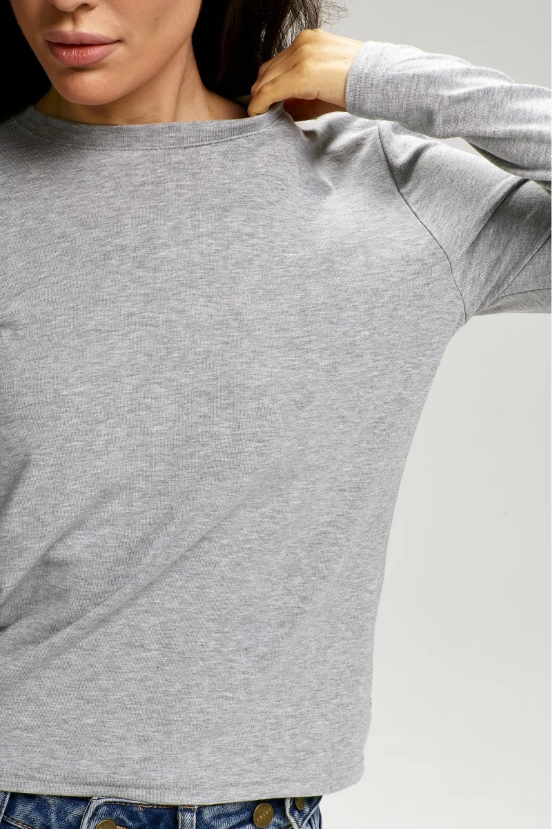 Лонгслив Base Grey Melange Erist store, цвет: серый, НФ-00003134 купить онлайн