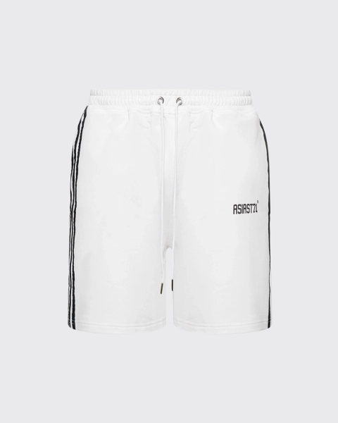 Шорты женские с лампасами 500GR ASIA ST 71, цвет: белый, Ast71.shorts-stripes-wh-w купить онлайн