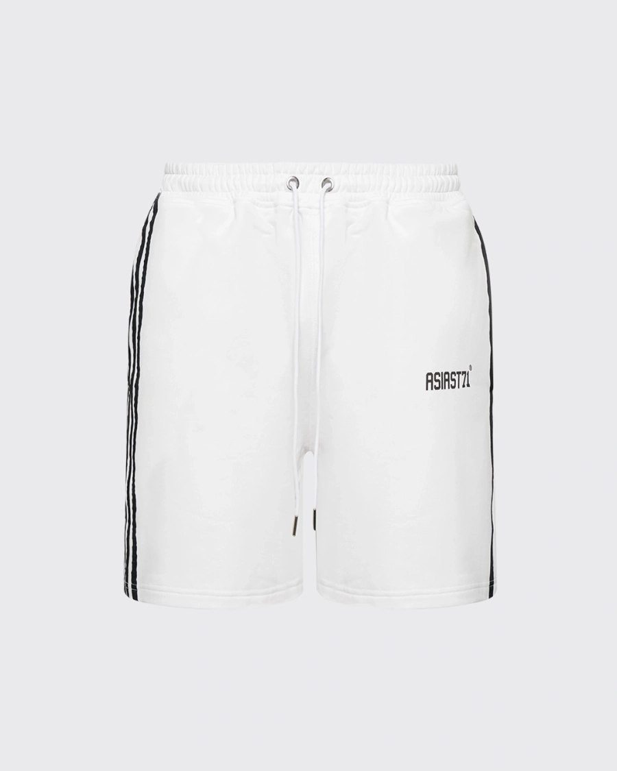 Шорты женские с лампасами 500GR ASIA ST 71, цвет: белый, Ast71.shorts-stripes-wh-w купить онлайн