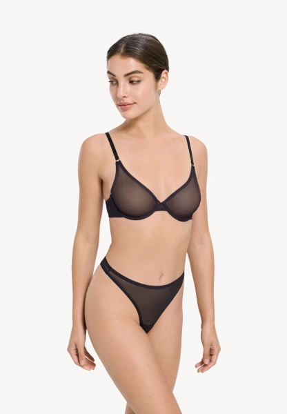 Трусы женские стринги из сетки MUTED, цвет: Черный 905474.WPAN0016-Black купить онлайн