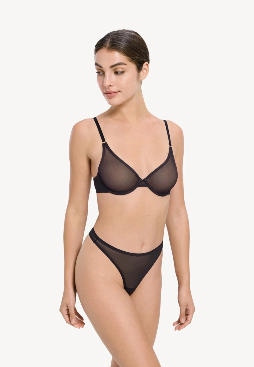 Трусы женские стринги из сетки MUTED, цвет: Черный 905474.WPAN0016-Black купить онлайн