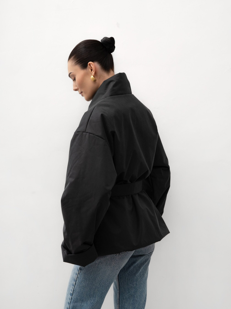 Куртка кимоно с поясом TRES, цвет: серый, НФ-00002713 купить онлайн