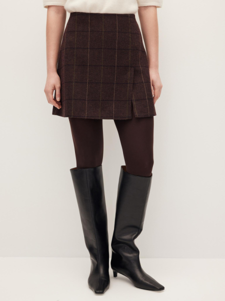 Юбка мини в клетку