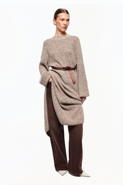 Вязаное платье DREAMS BY ALENA AKHMADULLINA, цвет: бежевый, 225104070304226/119000 купить онлайн