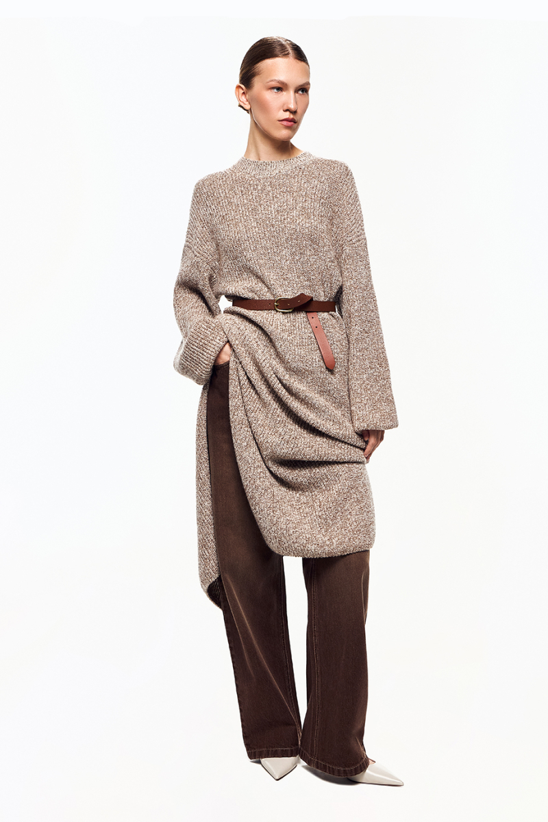 Вязаное платье DREAMS BY ALENA AKHMADULLINA, цвет: бежевый, 225104070304226/119000 купить онлайн