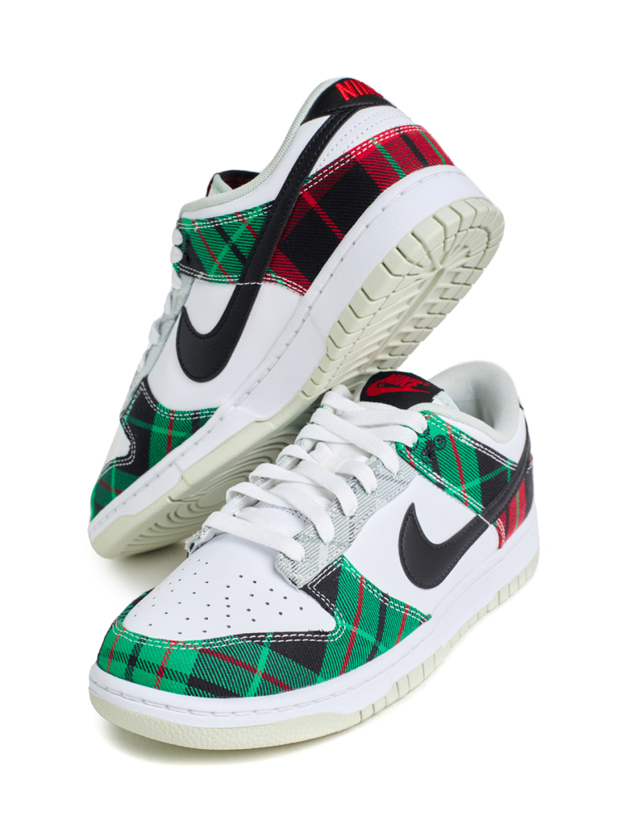 Кроссовки мужские Nike Dunk Low "Tartan Plaid" NKDADDYS SNEAKERS, цвет: белый DV0827-100 купить онлайн