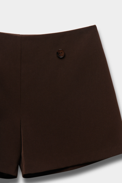 Юбка-шорты из костюмной ткани REFERT, цвет: коричневый, 10-4042/2-2511 купить онлайн