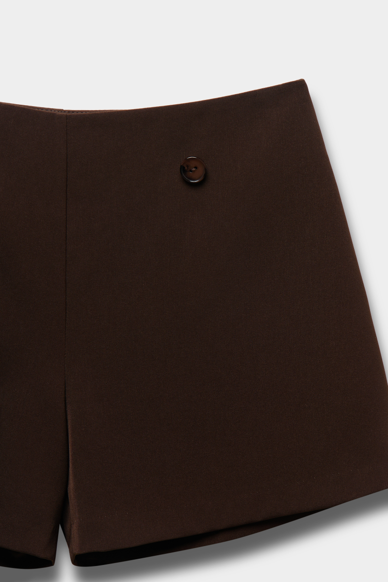 Юбка-шорты из костюмной ткани REFERT, цвет: коричневый, 10-4042/2-2511 купить онлайн