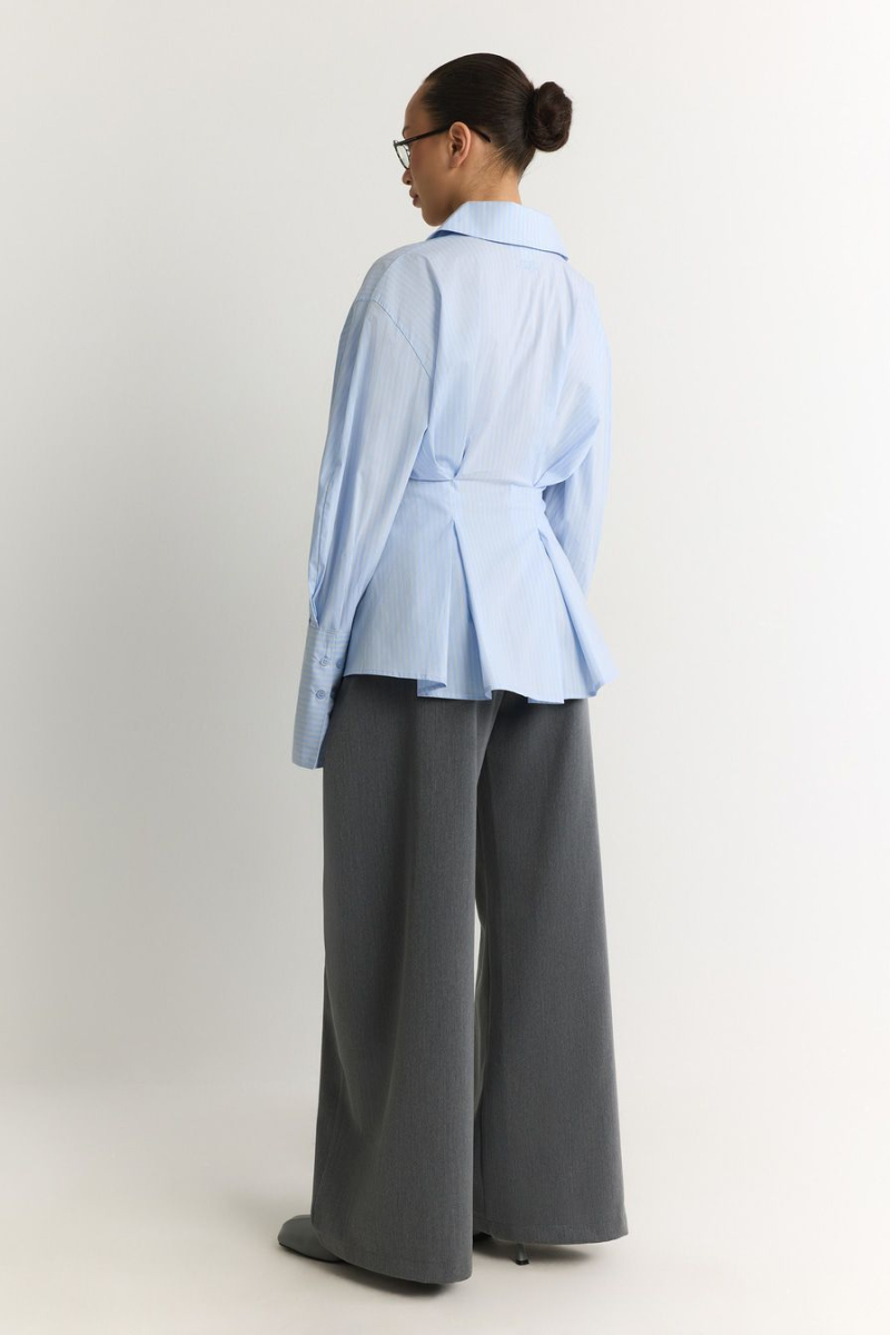 Широкие брюки TOPTOP, цвет: серый меланж, TT.032.19420.820 купить онлайн