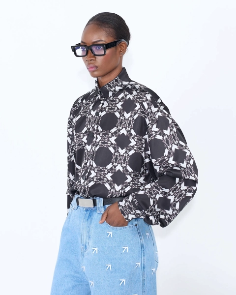 Сорочка SATIN PATTERN GRAY ASIA ST 71, цвет: серый, Ast71.shirt-satin-pattern-gr купить онлайн