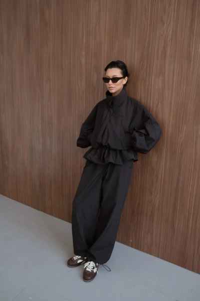 Куртка с заниженной линией талии Мини, цвет: Черный, НФ-00000490 купить онлайн