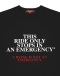 Футболка EMERGENCY SORRY, I’M NOT, цвет: Черный,  купить онлайн