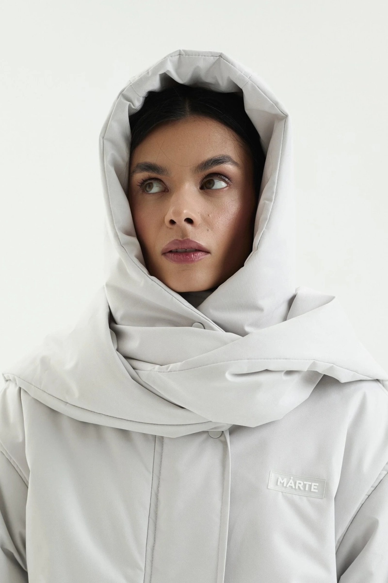 Пуховик SAGE marte, цвет: Светло-серый,  купить онлайн