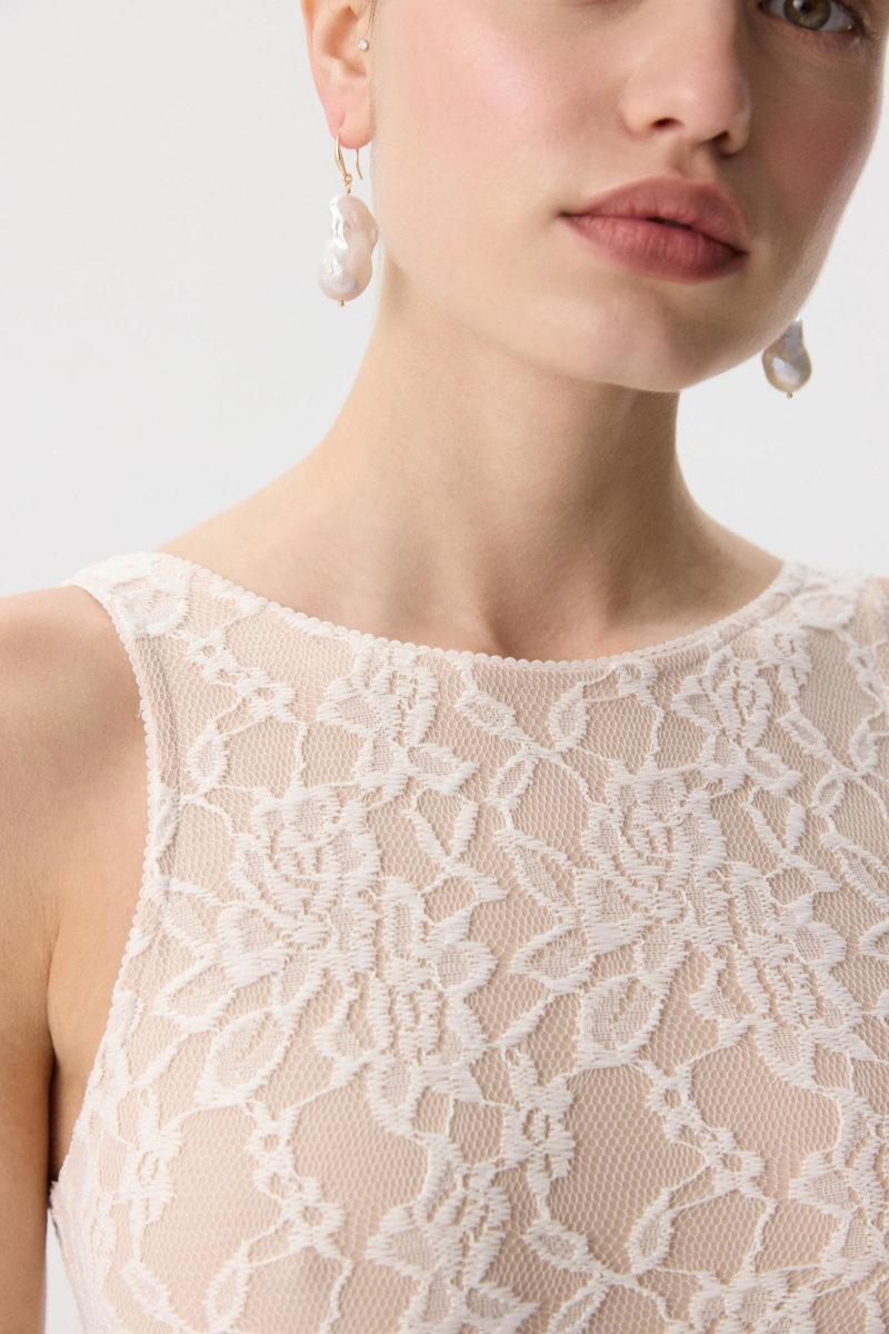 Боди из эластичного кружева Charmstore, цвет: молочный, 218-475112-111 купить онлайн