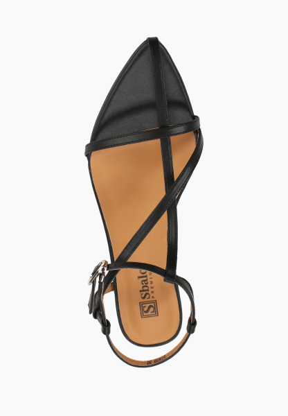 Сандалии из натуральной кожи SBALO, цвет: Черный STR28 купить онлайн