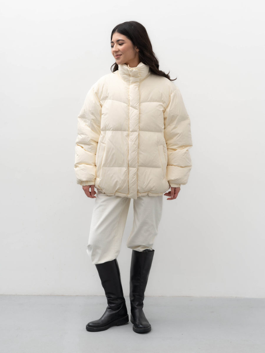 Пуховик Base TRES, цвет: молочный, НФ-00002439 купить онлайн