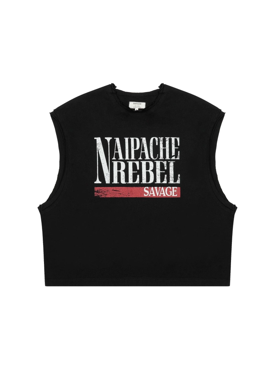 Безрукавка Гранж Rust & Rebel NAIPACHE, цвет: Черный, 2511076900 купить онлайн