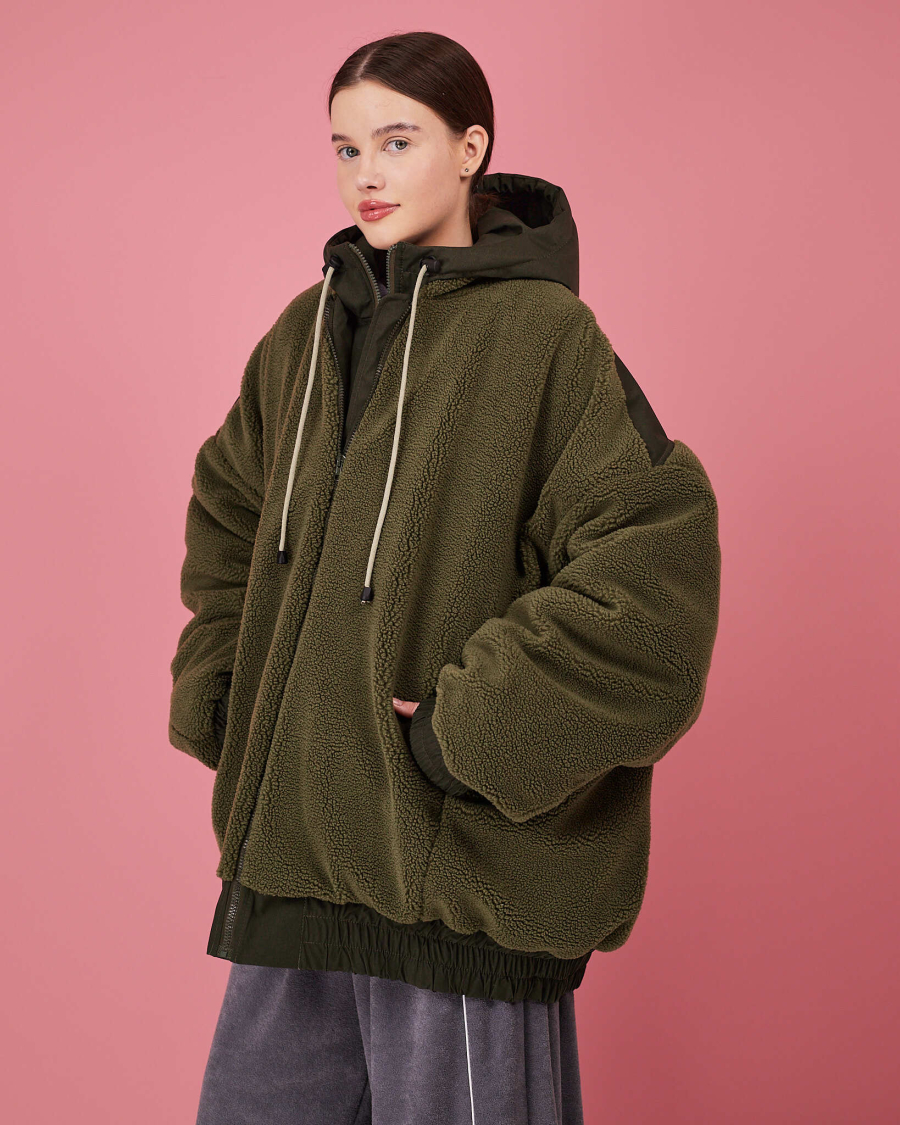 Бомбер с манишкой TABOO, цвет: зеленый, BrManKh купить онлайн