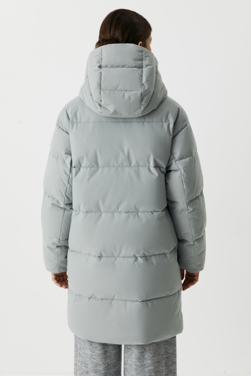 Полупальто утепленное Charmstore, цвет: серый, 506-16990-884 купить онлайн