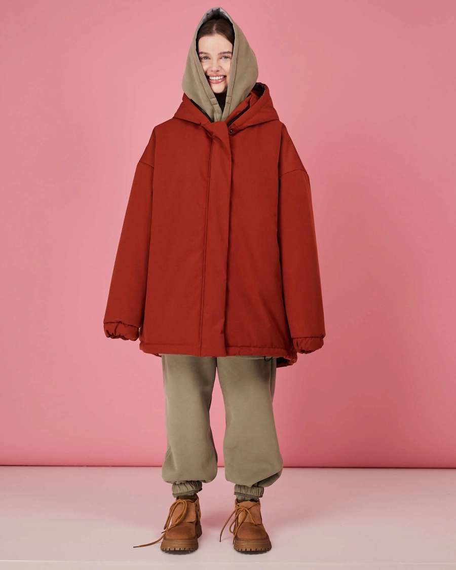 Бомбер махагон зима TABOO, цвет: махагон, Bmah купить онлайн