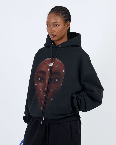 Худи LUNA FACE 580GR BLACK ASIA ST 71, цвет: Черный, Ast71.hood-Lunaface-bl купить онлайн