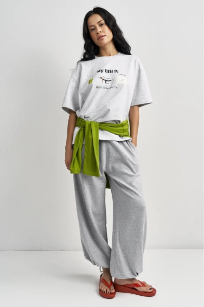 Футболка Большая тройка Erist store, цвет: серый меланж, НФ-00003530 купить онлайн