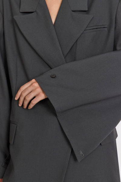 Жакет со складками на рукавах TOPTOP, цвет: серый, TT.060.17760.800 купить онлайн