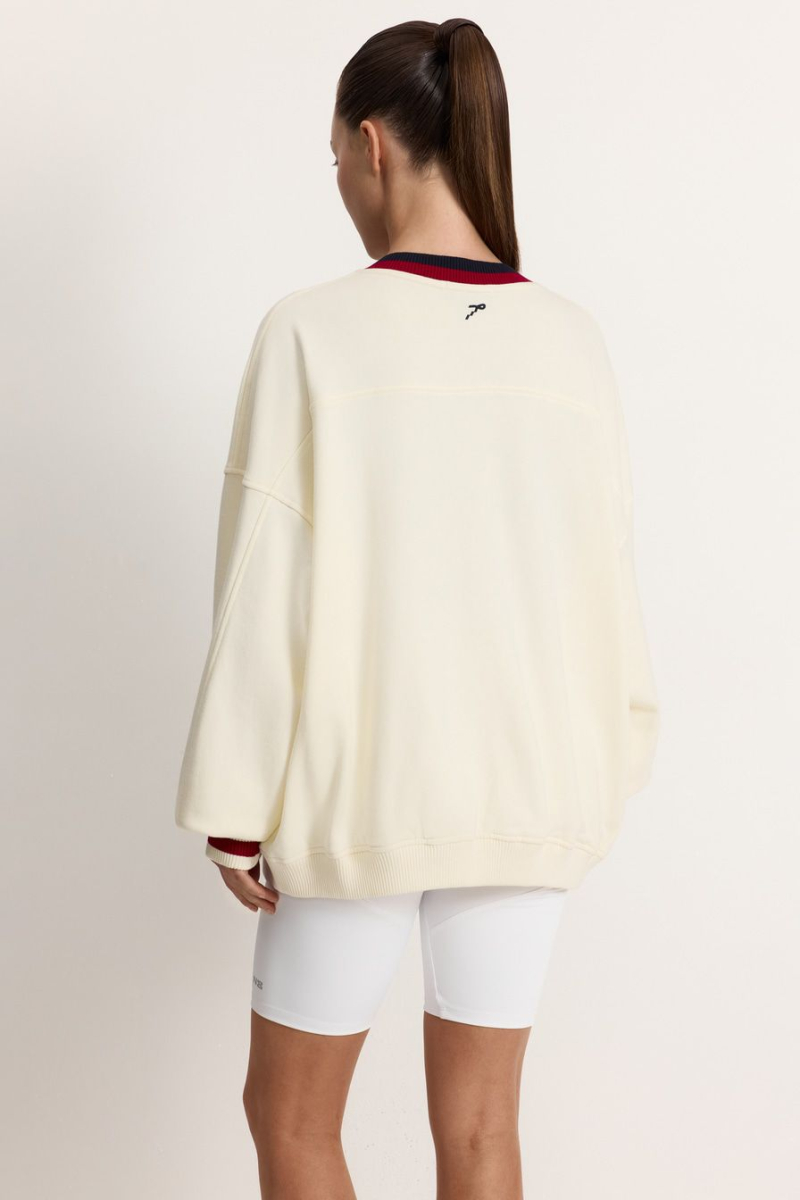 Свитшот из 100% хлопка TOPTOP, цвет: молочный, TT.053.17779.121 купить онлайн