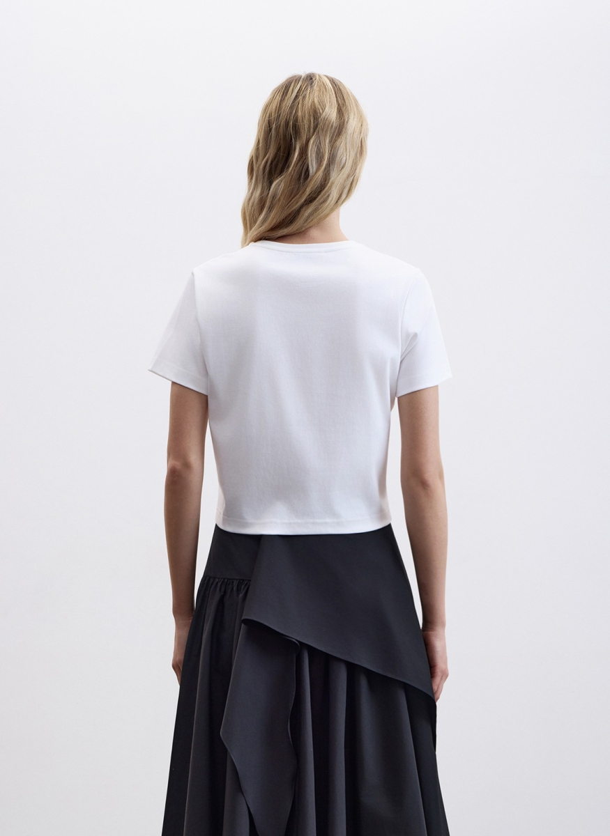 Футболка мини с принтом ALL WE NEED, цвет: молочный, 2604W2112-21 купить онлайн