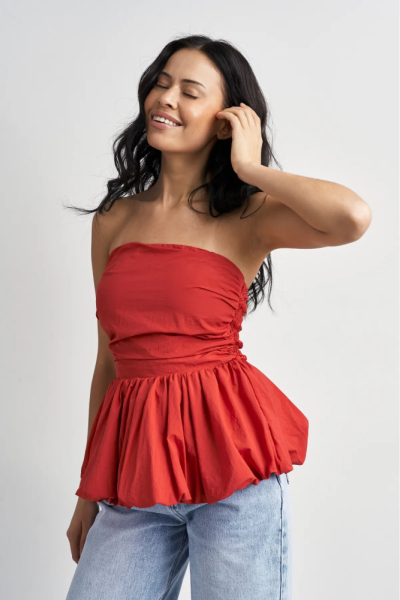 Топ-корсет с баской