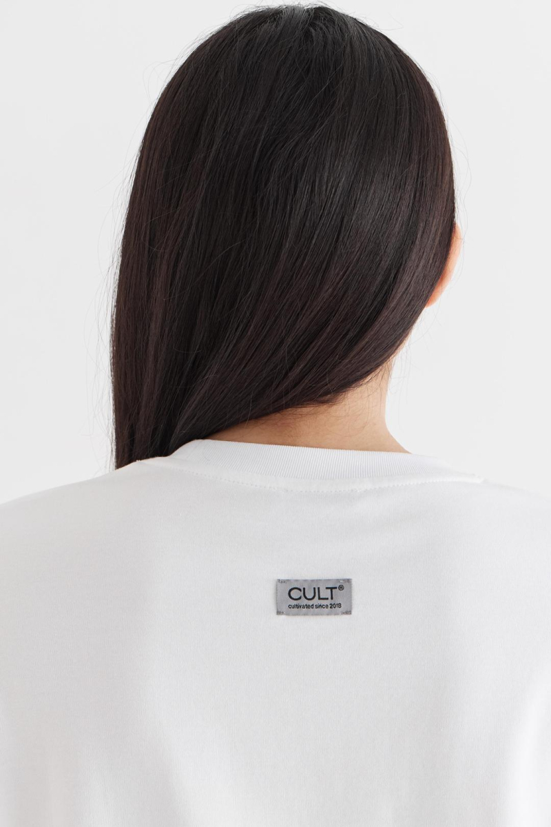Футболка без принта CULTBASE, цвет: белый,  купить онлайн