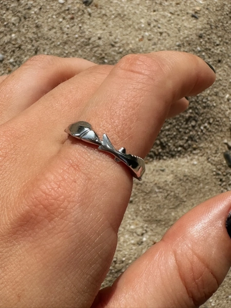 Серебряное кольцо «Стерлядь»