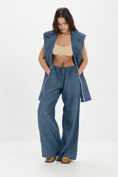 Брюки палаццо ABDA, цвет: мажорель, 312609503522 купить онлайн